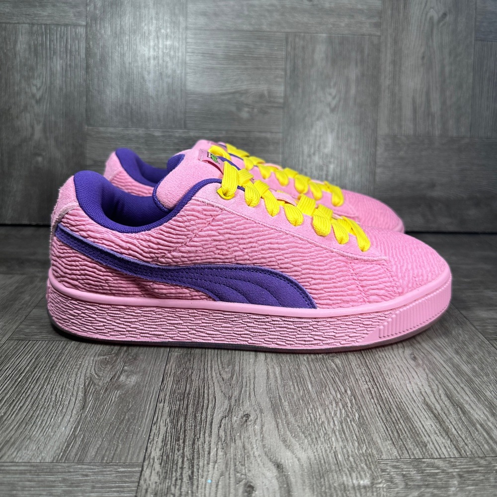 Puma RS-X TMNT Youth 6 Pink Purple Yellow Textured Low Top NEW 401639-01